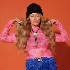 Emy Ave / Burnt Toast Easy Tiger Mesh Tee Pink